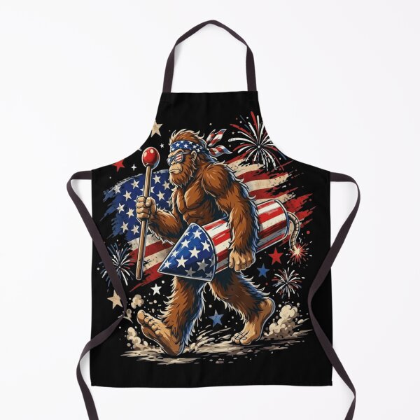 Item preview, Patriotic Bigfoot 4th of July Sasquatch American Flag Fireworks designed and sold by haitrieuic96.