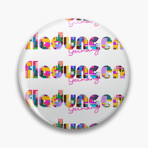 Item preview, Fladungen, Germany, Vibrant Abstract City Typography Art designed and sold by Wanderful-roads.