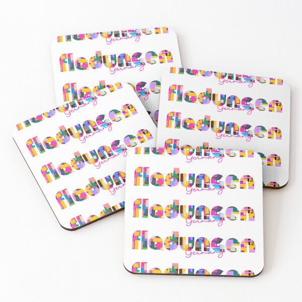Item preview, Fladungen, Germany, Vibrant Abstract City Typography Art designed and sold by Wanderful-roads.