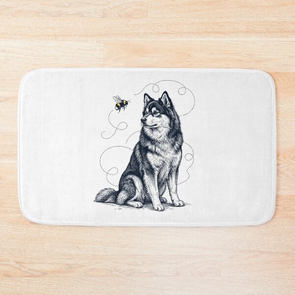 Item preview, Finnish Lapphund Bumble Bee Honeybee Dog Lover designed and sold by Kimberley King Art  King Art.