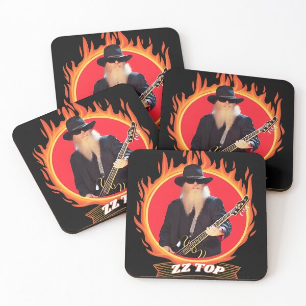 Artikelvorschau, ZZs TOP Dustys Hills Fire Portrait Bassgitarre entworfen und verkauft von MeanpersonaArt.