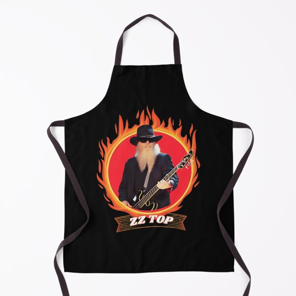 Item preview, ZZs TOP Dustys Hills Fire Portrait Bass Guitar designed and sold by MeanpersonaArt.