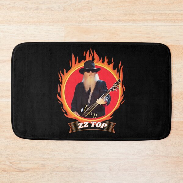 Item preview, ZZs TOP Dustys Hills Fire Portrait Bass Guitar designed and sold by MeanpersonaArt.