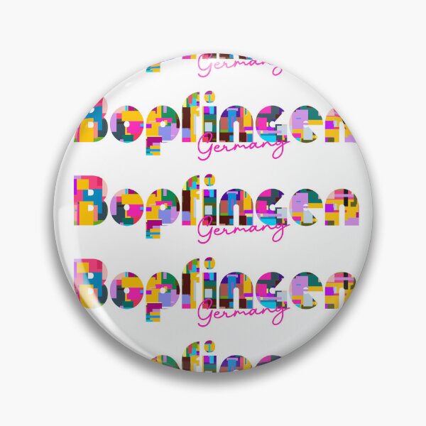 Item preview, Bopfingen, Germany, Vibrant Abstract City Typography Art designed and sold by Wanderful-roads.