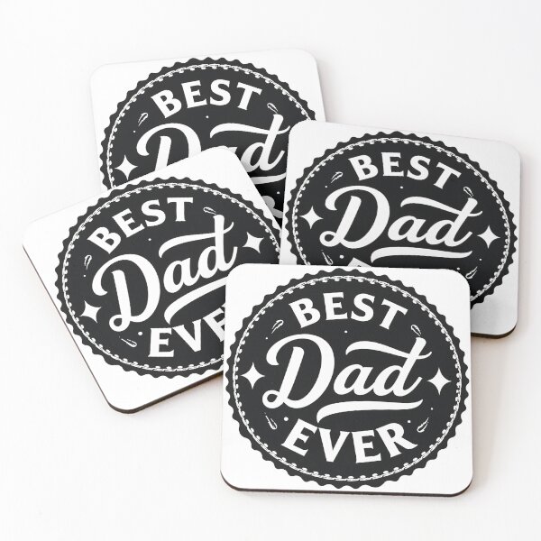 Item preview, Best Dad Ever Minimalist Typography Badge designed and sold by Nuvoro Gifts.