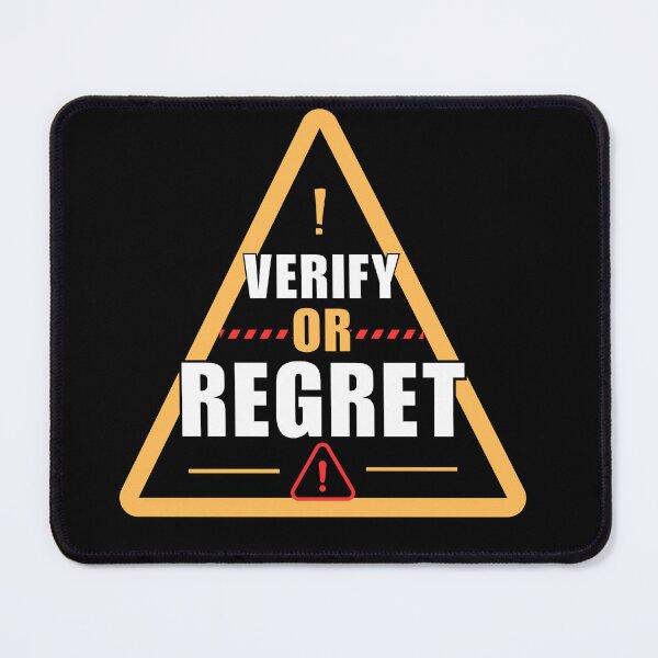 Item preview, Verify Or Regret – Funny Accountant Quote for CPAs & Auditors designed and sold by FCA SIR MERCH .