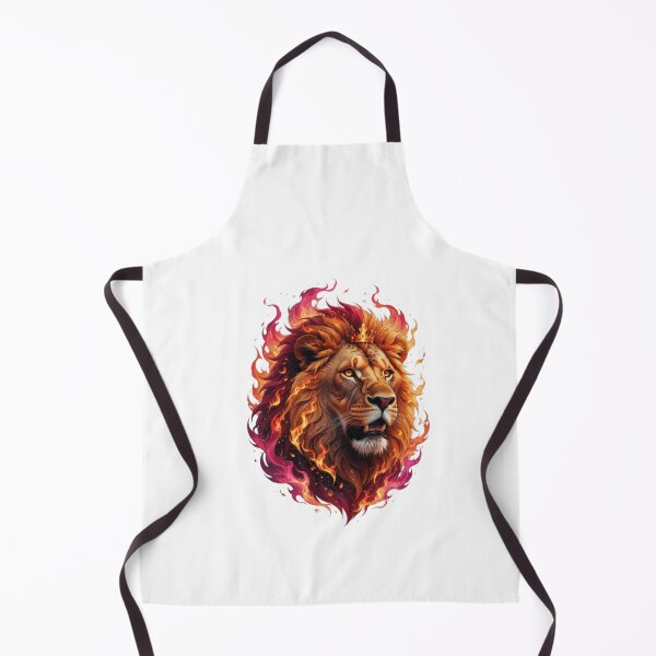 Item preview, Realistic Fire Lion Portrait designed and sold by PixelStyle Studio.