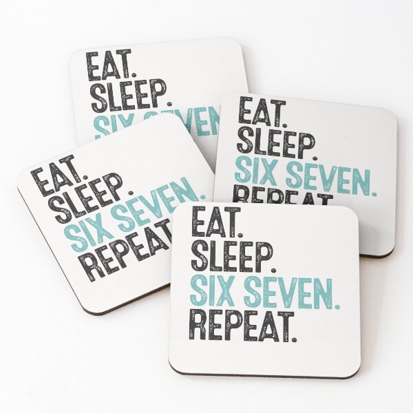 Item preview, Eat sleep six seven repeat designed and sold by Tiny-Love ⭐⭐⭐⭐⭐.