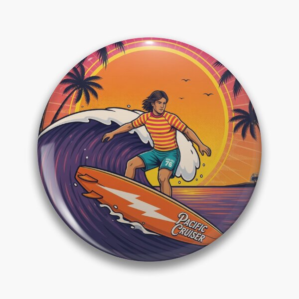 Item preview, Retro California Surf Paradise Tee designed and sold by PixelStyle Studio.