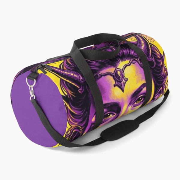 Item preview, Majestic fantasy figure in Warhol Pop Art style with horns, vibrant colors and a mystical aura designed and sold by FotoworldEdel.