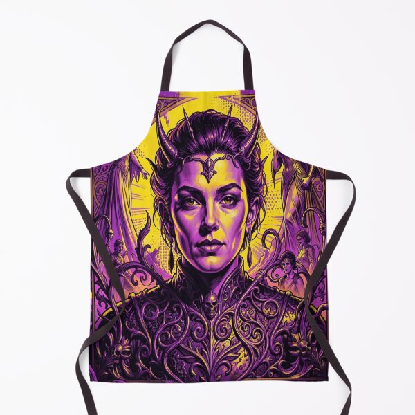 Item preview, Majestic fantasy figure in Warhol Pop Art style with horns, vibrant colors and a mystical aura designed and sold by FotoworldEdel.
