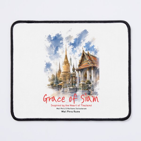 Item preview, Grace of Siam | Grand Palace & Golden Temple Thailand | Watercolor Travel Illustration designed and sold by Beeform.