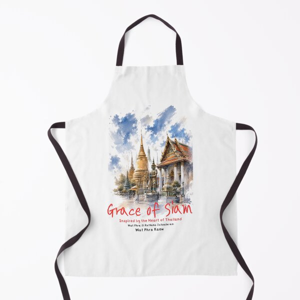 Item preview, Grace of Siam | Grand Palace & Golden Temple Thailand | Watercolor Travel Illustration designed and sold by Beeform.