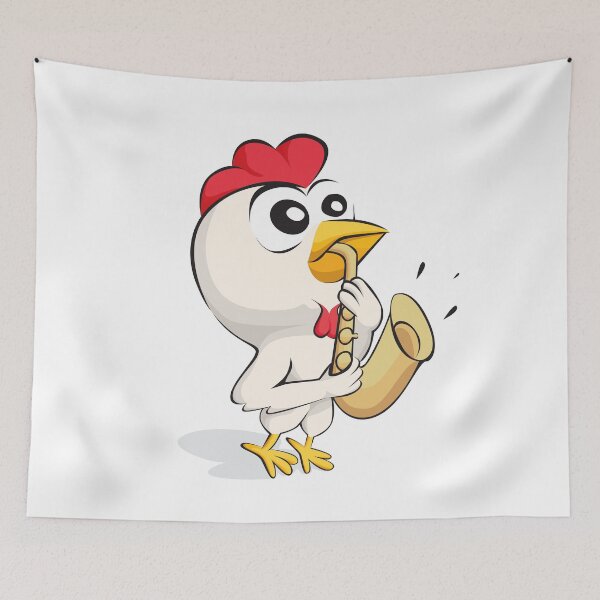 Item preview, Chicken playing the saxophone. designed and sold by Nyos.
