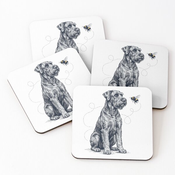 Item preview, Giant Schnauzer Bumble Bee Honeybee Dog Lover designed and sold by Kimberley King Art  King Art.