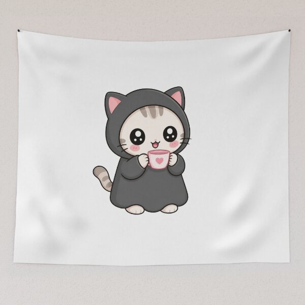 Item preview, Cozy Cat with Cup designed and sold by Icareis-Studios.