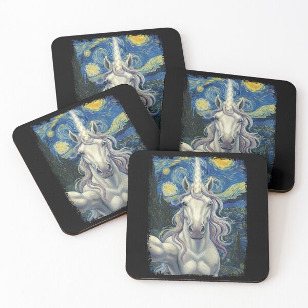 Item preview, Unicorn Funny Selfie Van Gogh Starry Night  designed and sold by Littermin.