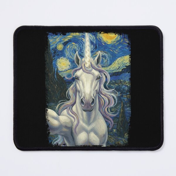 Item preview, Unicorn Funny Selfie Van Gogh Starry Night designed and sold by Littermin.