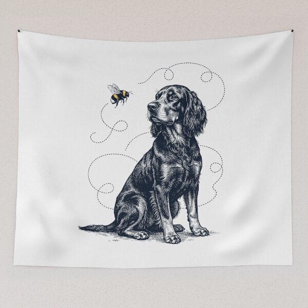 Item preview, Gordon Setter Bumble Bee Honeybee Dog Lover designed and sold by Kimberley King Art  King Art.