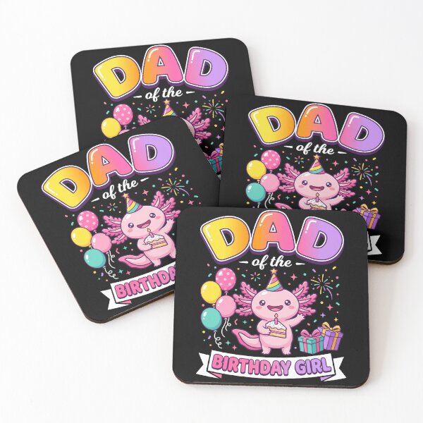 Item preview, Dad Of The Birthday Girl Axolotl Father Daughter Birthday designed and sold by SofenArt.
