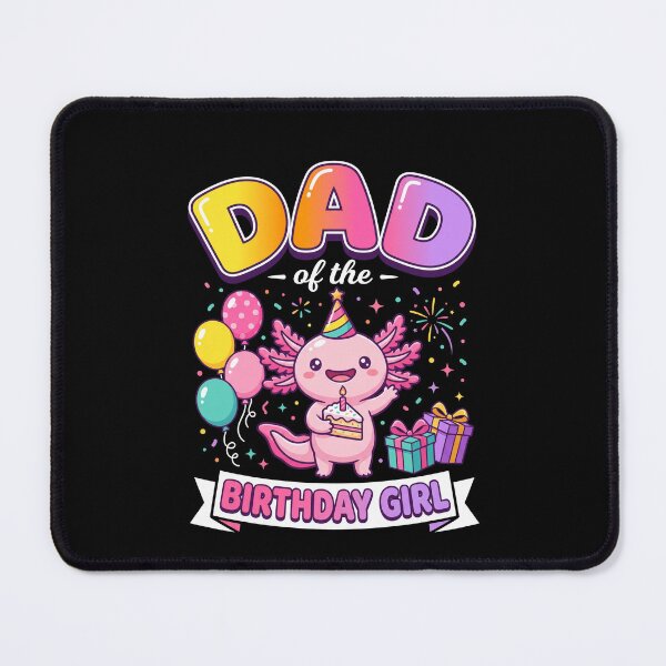 Item preview, Dad Of The Birthday Girl Axolotl Father Daughter Birthday designed and sold by SofenArt.