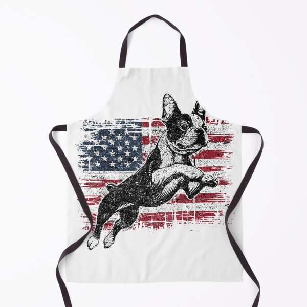 Item preview, Boston Terrier Dog American Flag 4th of July Patriotic Puppy T-Shirt designed and sold by Othinus.