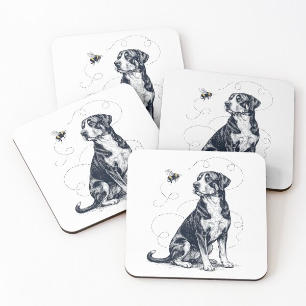 Item preview, Greater Swiss Mountain Dog Bumble Bee Honeybee Dog Lover designed and sold by Kimberley King Art  King Art.