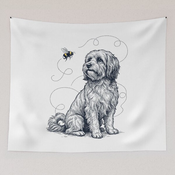 Item preview, Havanese Bumble Bee Honeybee Dog Lover designed and sold by Kimberley King Art  King Art.