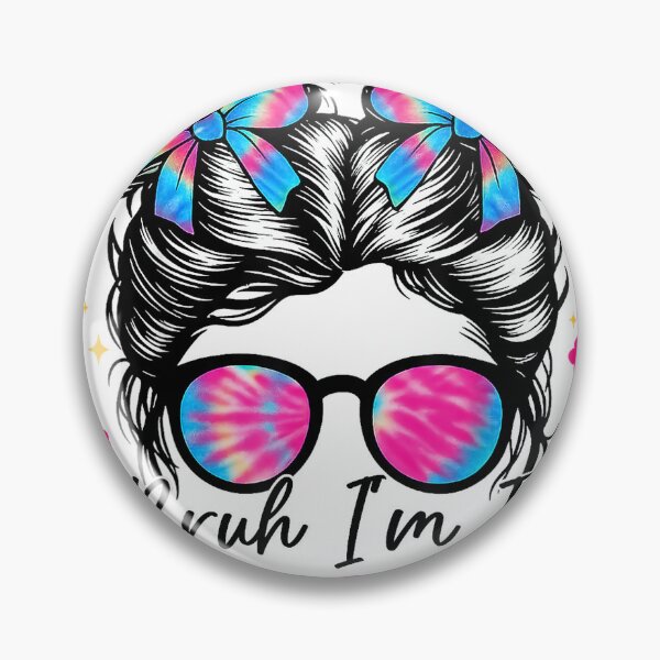 Item preview, Bruh Im in Kindergarten Messy Bun First Day of School Girls T-Shirt designed and sold by SavsMerch.