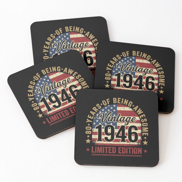 Item preview, Vintage 1946 80 Years Of Being Awesome Limited Edition Patriotic Birthday designed and sold by SofenArt.