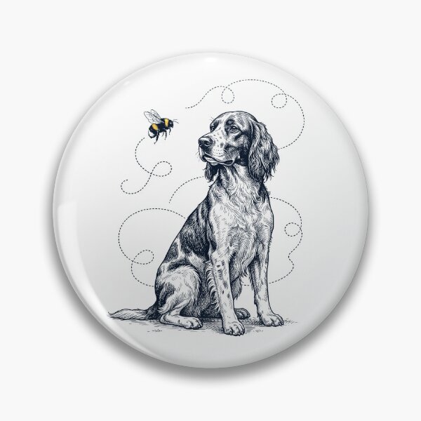 Item preview, Irish Red And White Setter Bumble Bee Honeybee Dog Lover designed and sold by Kimberley King Art King Art.