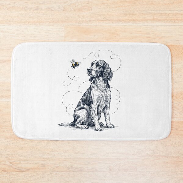 Item preview, Irish Red And White Setter Bumble Bee Honeybee Dog Lover designed and sold by Kimberley King Art  King Art.