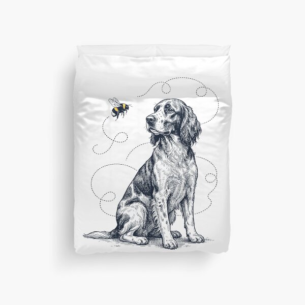 Item preview, Irish Red And White Setter Bumble Bee Honeybee Dog Lover designed and sold by Kimberley King Art  King Art.