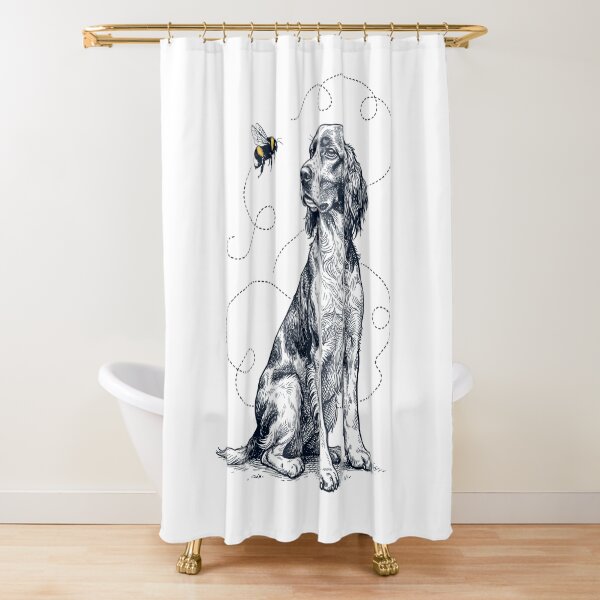Item preview, Irish Red And White Setter Bumble Bee Honeybee Dog Lover designed and sold by Kimberley King Art  King Art.