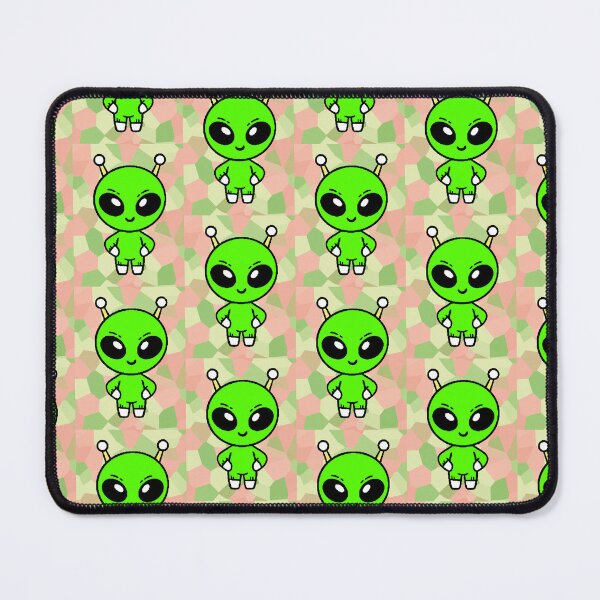 Item preview, Kawaii Chibi Green Alien with Big Eyes and Antennae designed and sold by AstronautMerch.