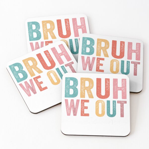 Item preview, Bruh We Out Teachers Happy Last Day of School Retro Vintage T-Shirt designed and sold by Ascendly.