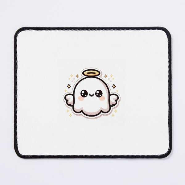 Item preview, Kawaii Halloween Angel Ghost Sticker designed and sold by PastelPawsArt.