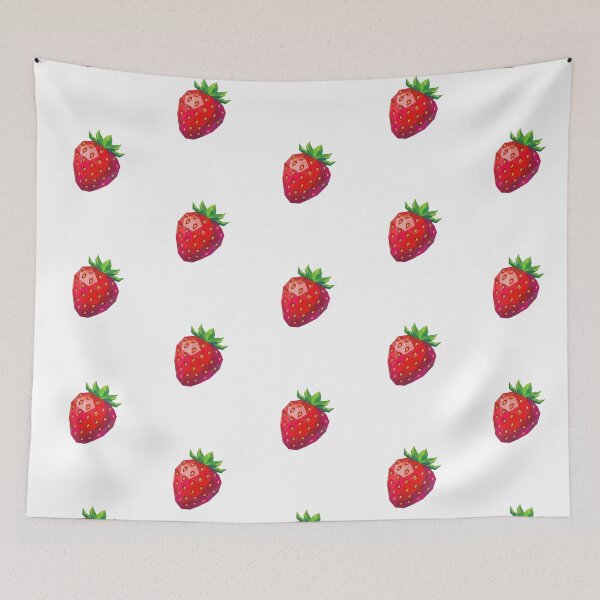 Item preview, Geometric Strawberry Fruit Low Poly Red Aesthetic designed and sold by VintryOff.