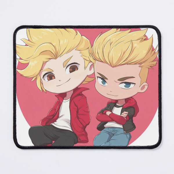 Item preview, Chibi Twin Dragon Brawlers | Cute Retro Beat‑’Em‑Up Duo designed and sold by MyChibiArts.
