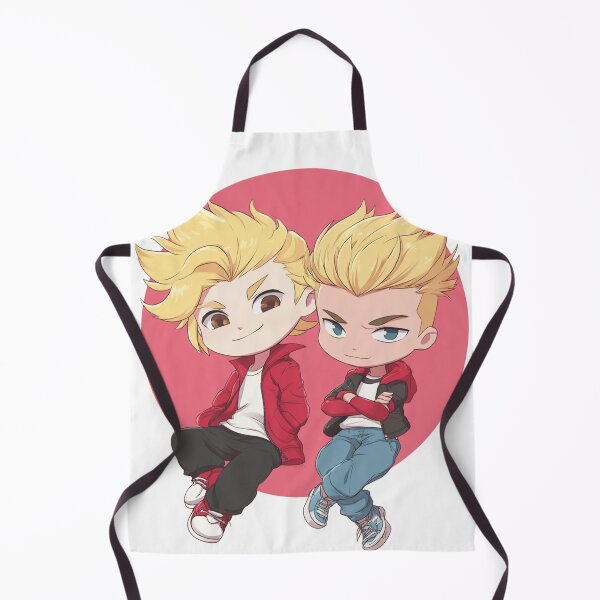 Item preview, Chibi Twin Dragon Brawlers | Cute Retro Beat‑’Em‑Up Duo designed and sold by MyChibiArts.