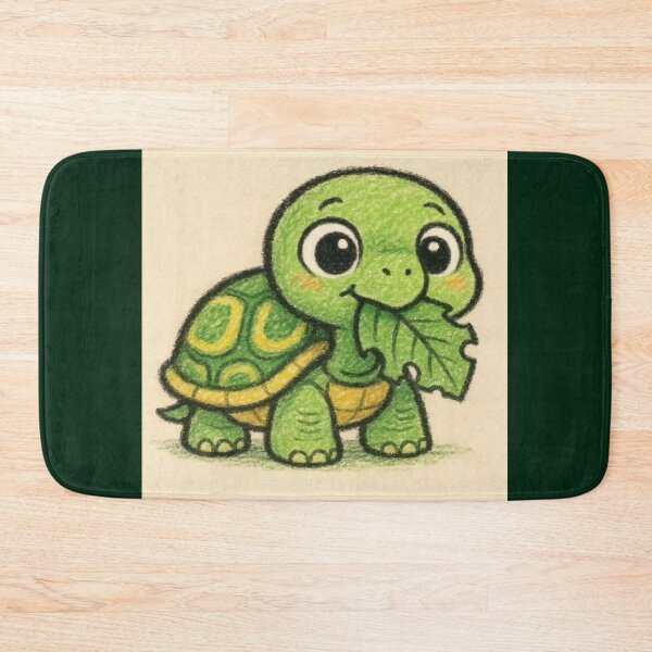 Item preview, Cute Turtle Eating Leaf Artwork  designed and sold by NivyasArtistry.