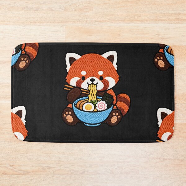 Item preview, Red Panda Ramen Embroidery Patch | Cute Kawaii Red Panda Noodle Lover designed and sold by ColorSplash123.