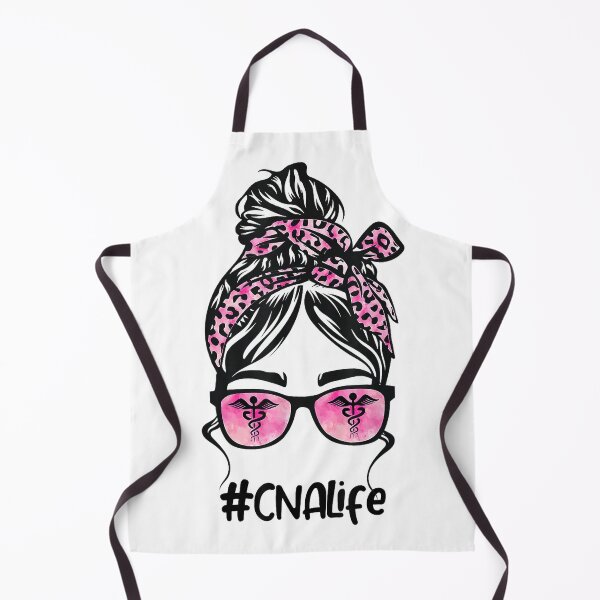 Item preview, CNA Nurse Life Bleached Pink Leopard Messy Bun T-Shirt designed and sold by gidget-gadget.