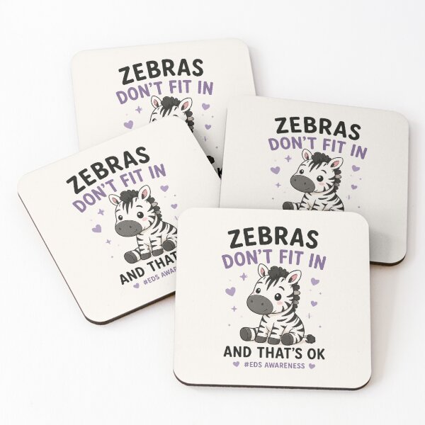 Item preview, Zebras Don’t Fit In And That’s OK - Cute EDS Awareness Design designed and sold by BlackSector77.