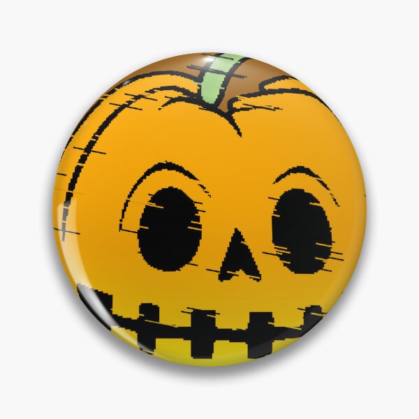 Item preview, Pumpkin Halloween Glitch Kawaii Jack O Lantern designed and sold by AstronautMerch.