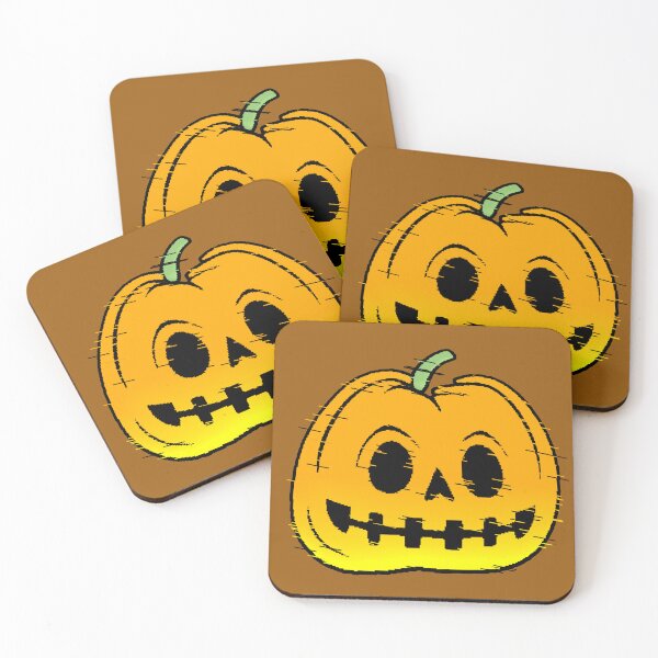 Aperçu de l'œuvre Citrouille d'Halloween Glitch Kawaii Jack O Lantern créée et vendue par AstronautMerch.