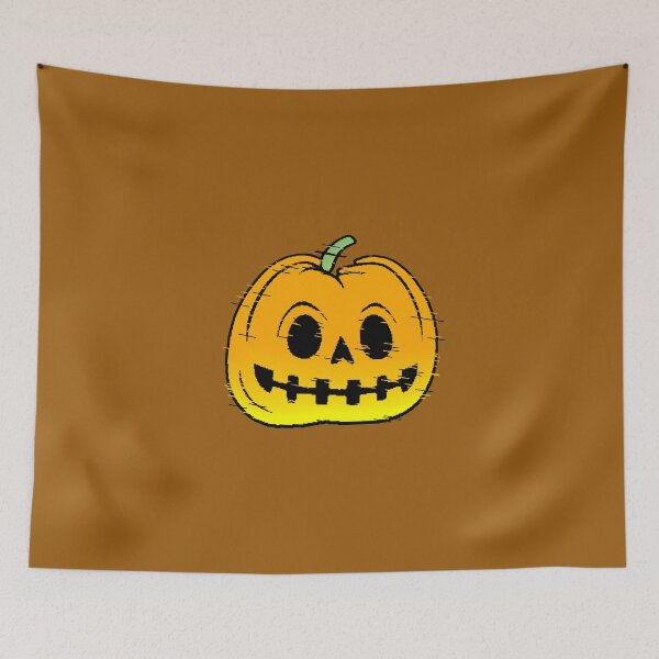 Item preview, Pumpkin Halloween Glitch Kawaii Jack O Lantern designed and sold by AstronautMerch.