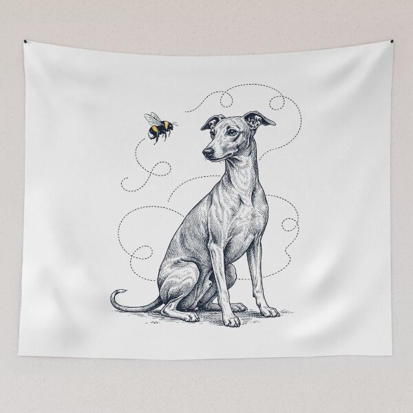 Item preview, Italian Greyhound Bumble Bee Honeybee Dog Lover designed and sold by Kimberley King Art  King Art.