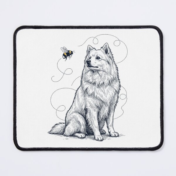 Item preview, Japanese Spitz Bumble Bee Honeybee Dog Lover designed and sold by Kimberley King Art  King Art.