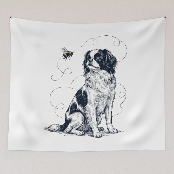 Item preview, Japanese Chin Bumble Bee Honeybee Dog Lover designed and sold by Kimberley King Art  King Art.
